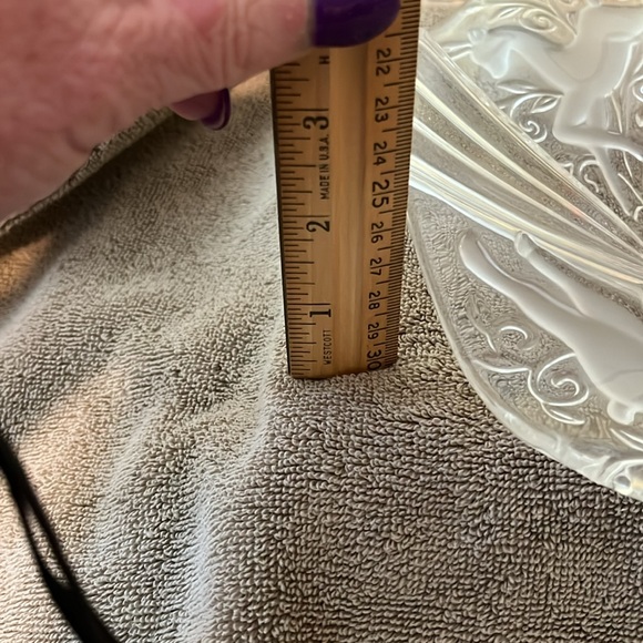 Mikasa Reindeer 9” Bon Bon dish made in Germany mint condition unused crystal - Picture 5 of 7